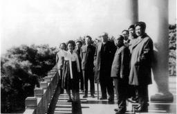 1978年华罗庚率中科院代表团访问朝鲜。